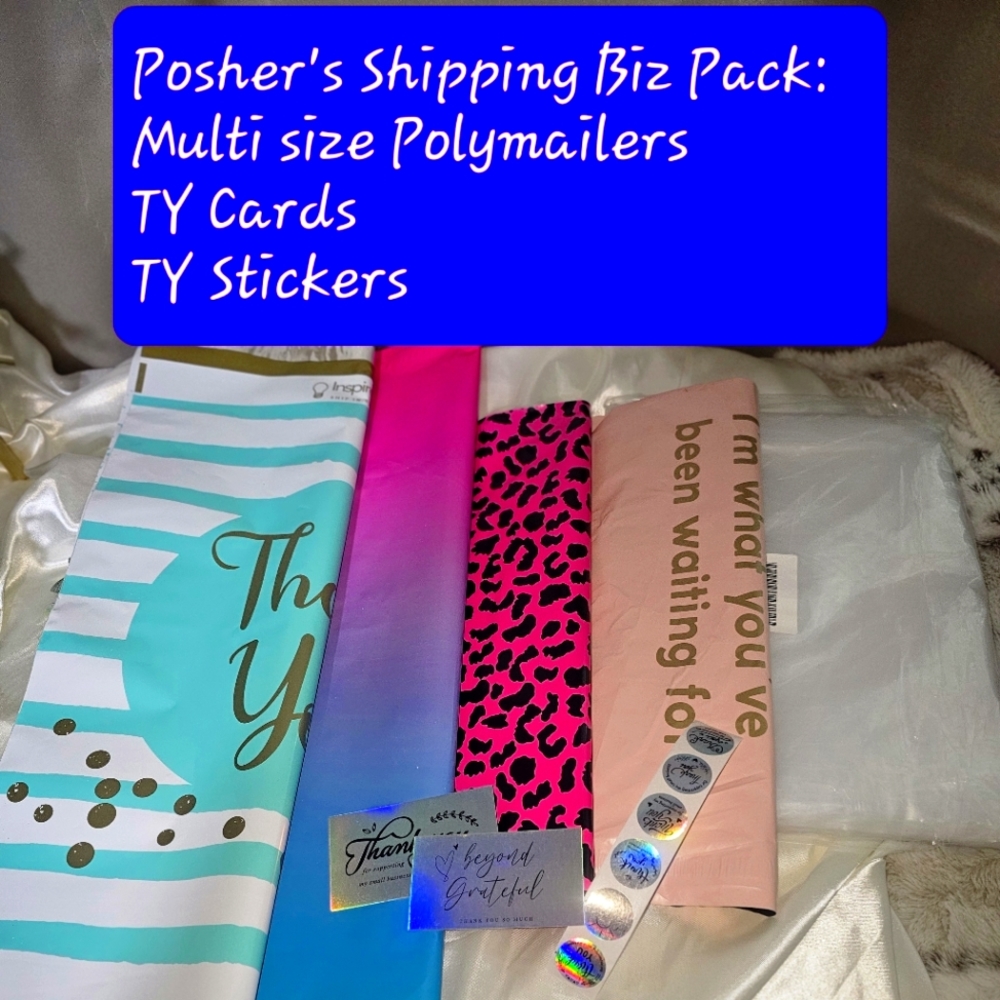 Posh Biz Pack Polymailers/TY cards stickers